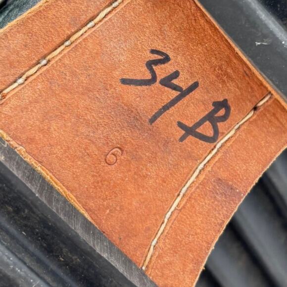 Jim Barnier Three Buckle Boots Women's 6 Black Leather Boho Biker Free People - Picture 8 of 11